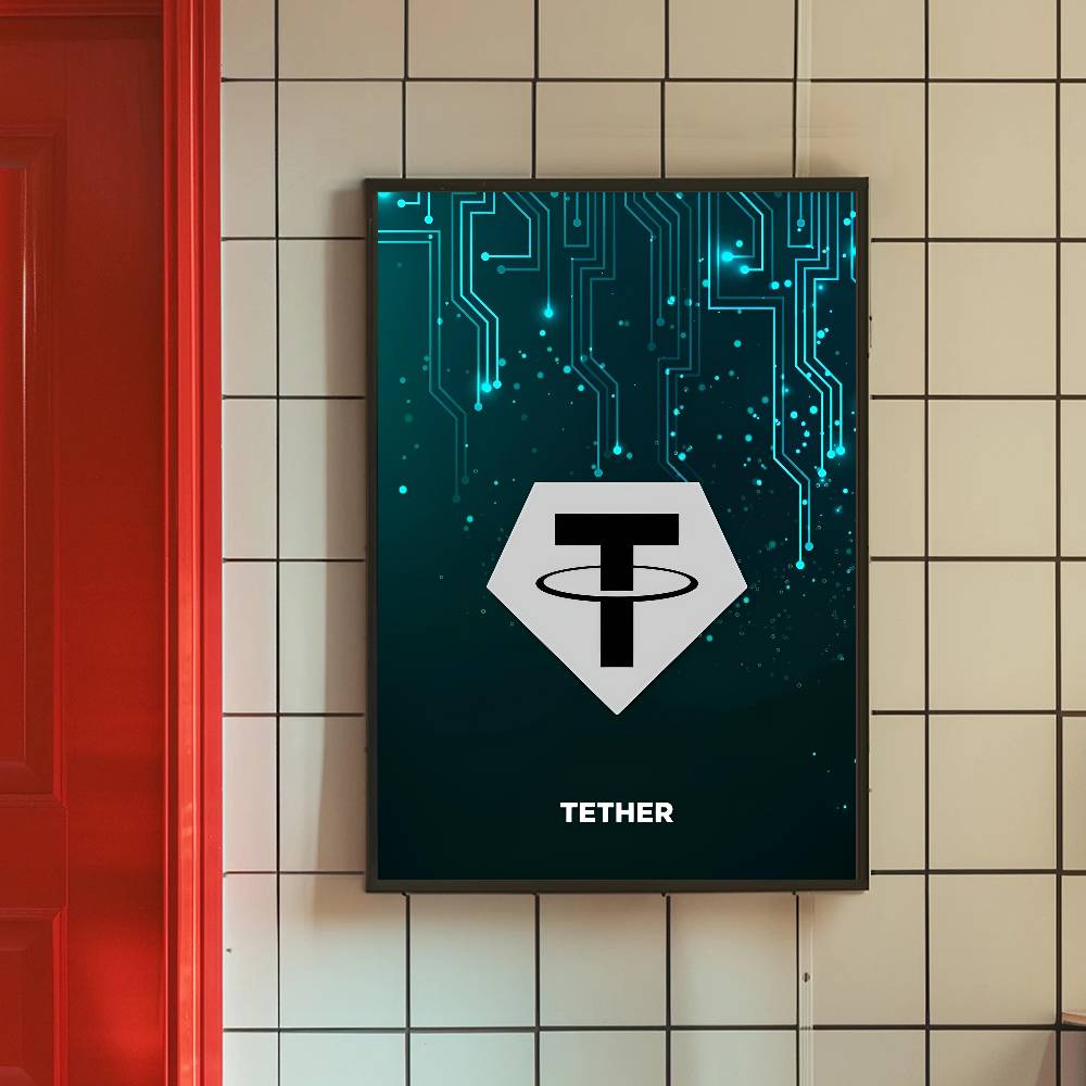 Tech Circuit Crypto Symbol Pos - Tech Office Wall reseña y precio