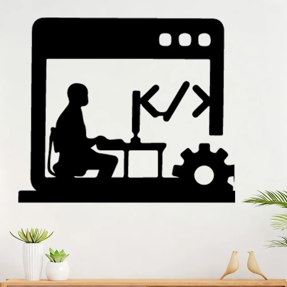 Metal Wall Art Decor Silhouett - Tech Office Wall reseña y precio