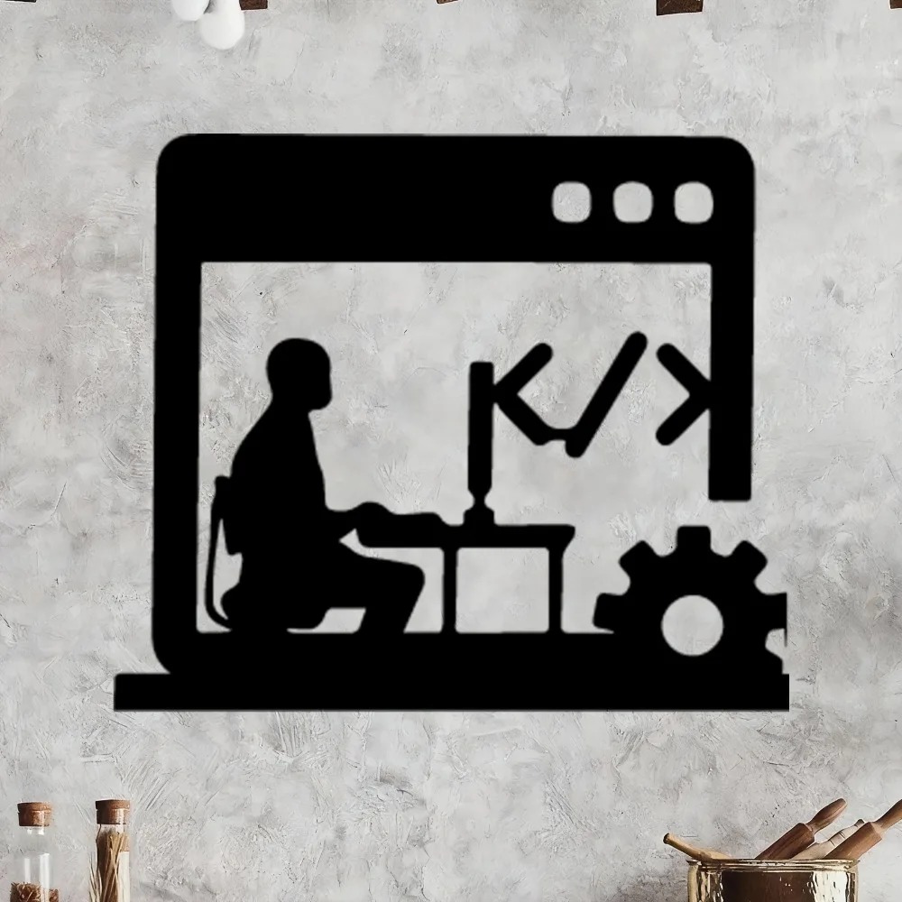 Metal Wall Art Decor Silhouett - Tech Office Wall reseña y precio