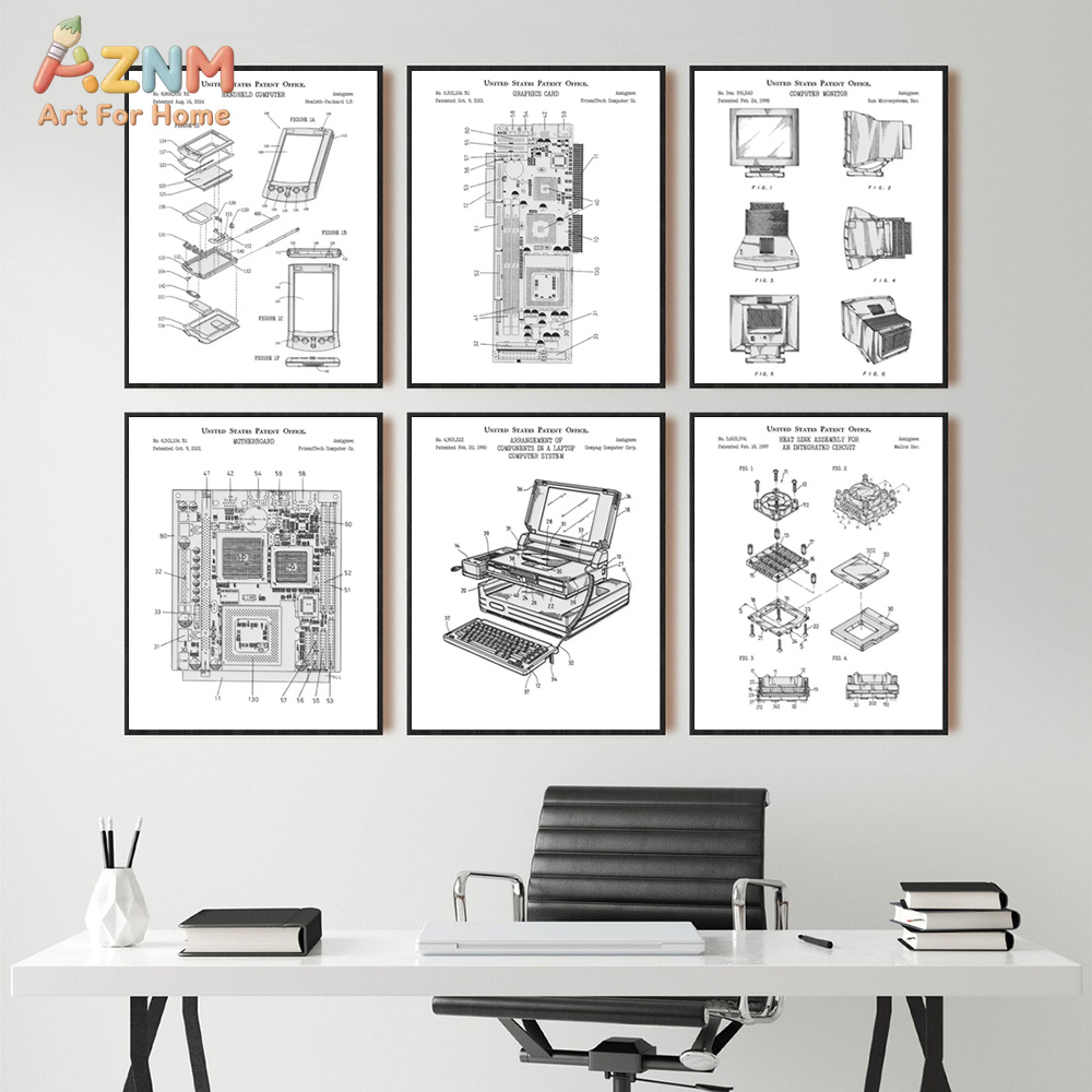 AZNM Computer Motherboard Pate - Tech Office Wall reseña y precio