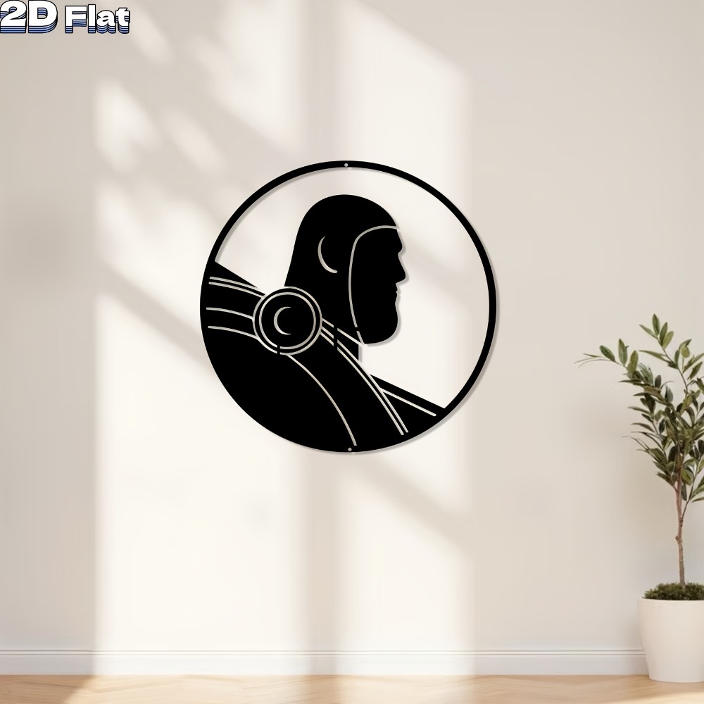 1pc Modern Robot Metal Wall Ar - Tech Office Wall reseña y precio