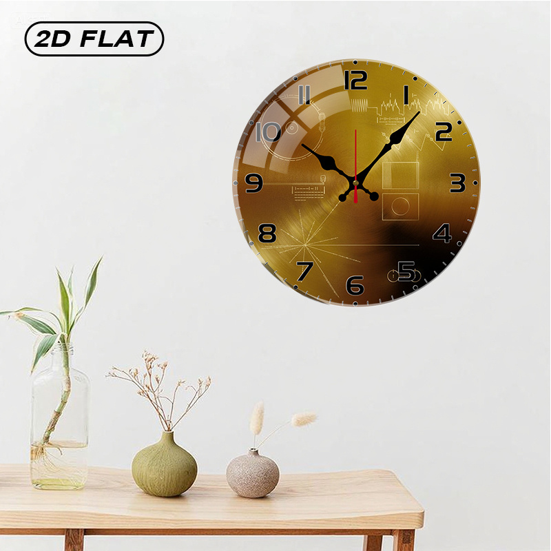 Tech Style Round Silent Acryli - Tech Office Wall reseña y precio