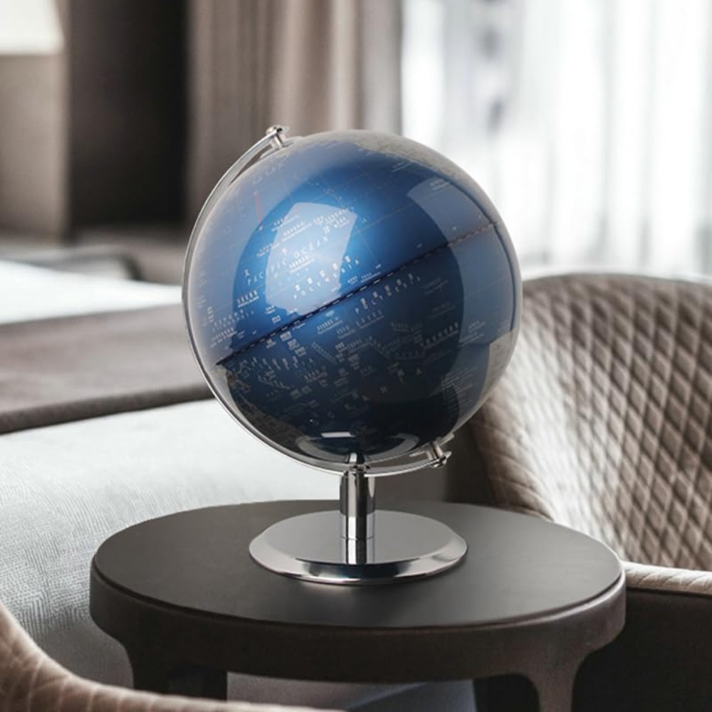 8 Inch World Globe with Stainl - Office Tech For Home reseña y precio