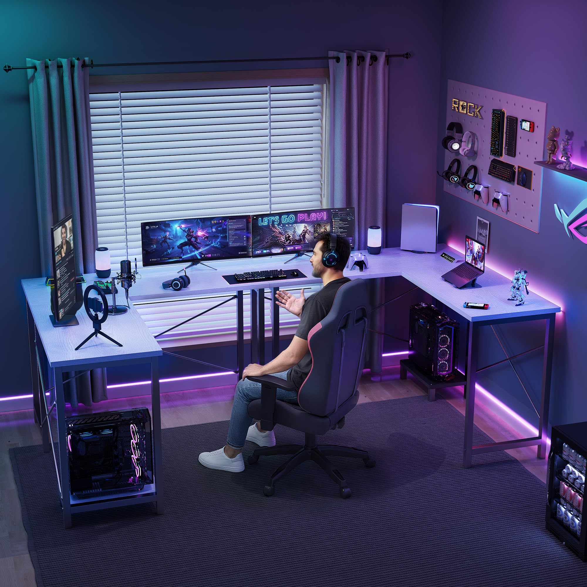 JHK 50 Inch L Shaped Desk Comp - Office Xp reseña y precio
