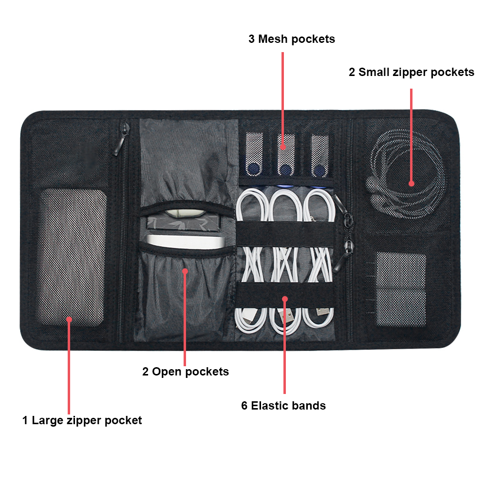 Tech Organizer Bag Cable Stora - Office Tech For Home reseña y precio
