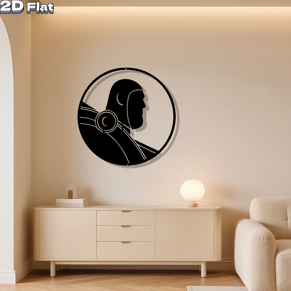 1pc Modern Robot Metal Wall Ar - Tech Office Wall reseña y precio
