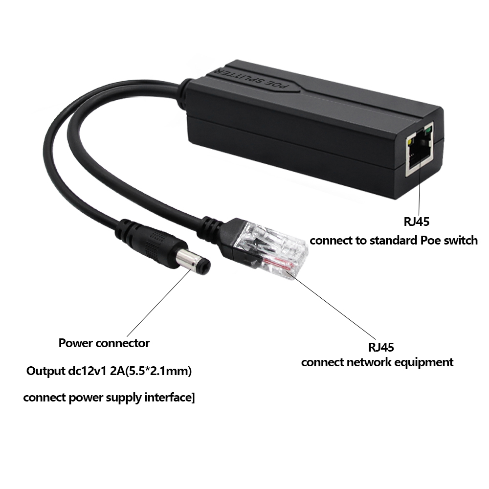 POE Splitter 48V to 12V/5V IEE - Power Over Ethernet reseña y precio