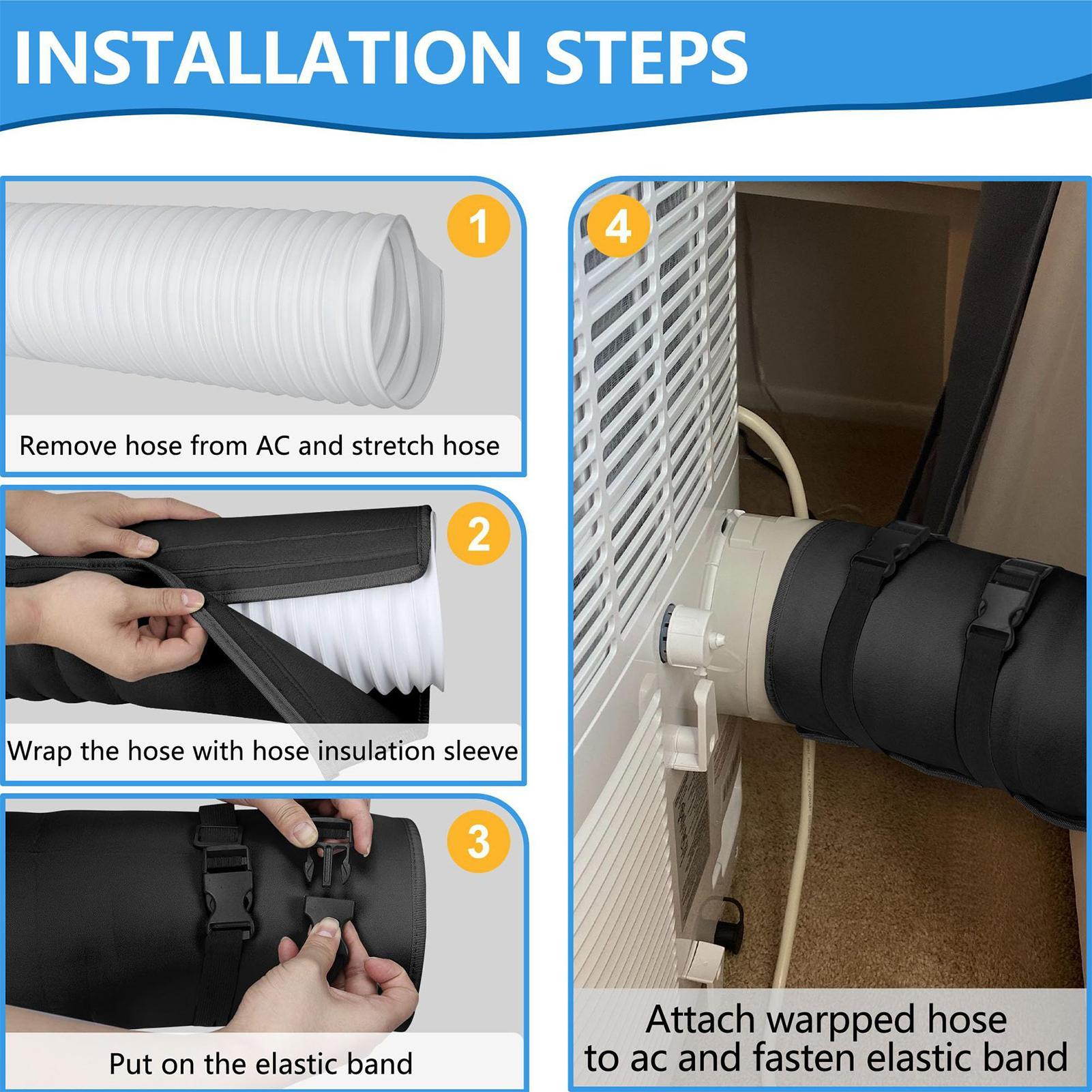 Air Conditioner Hose Cover Dus - Office Tech For Home reseña y precio